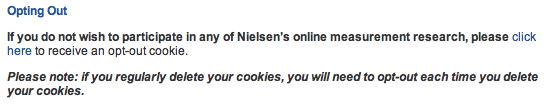 Nielsen opt out link 
